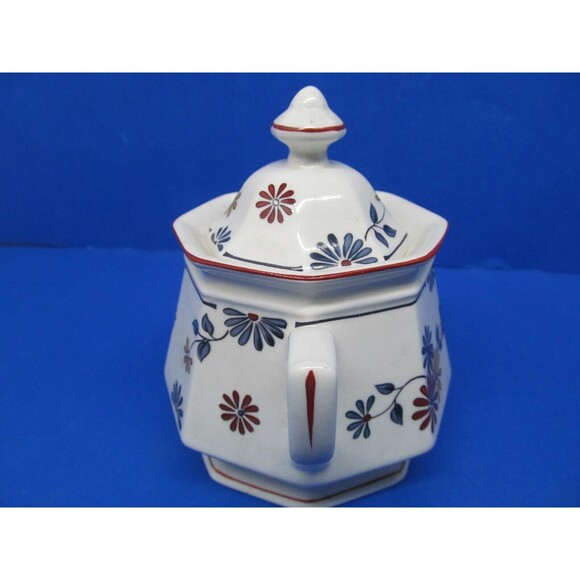 Adams Ironstone Vermont Covered Sugar Dish And Creamer Excellent Cond - Picture 9 of 15